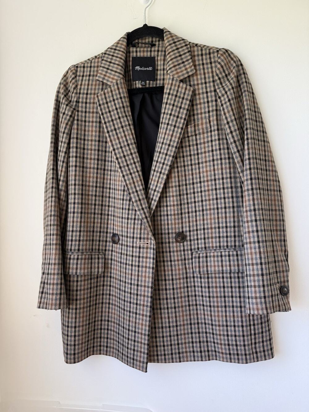 Madewell Dorset Blazer In Coster Plaid XXS Women's Jacket